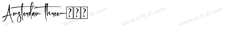 Amsterdam three字体转换
